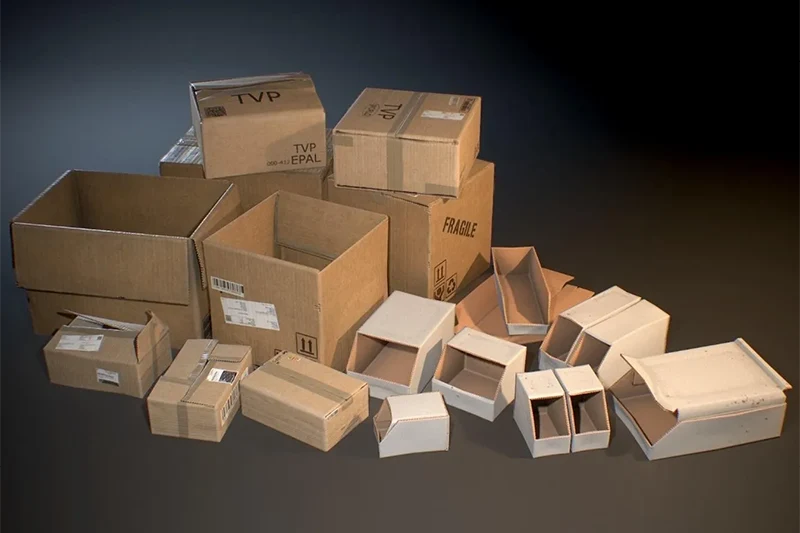 Corrugated showcase boxes