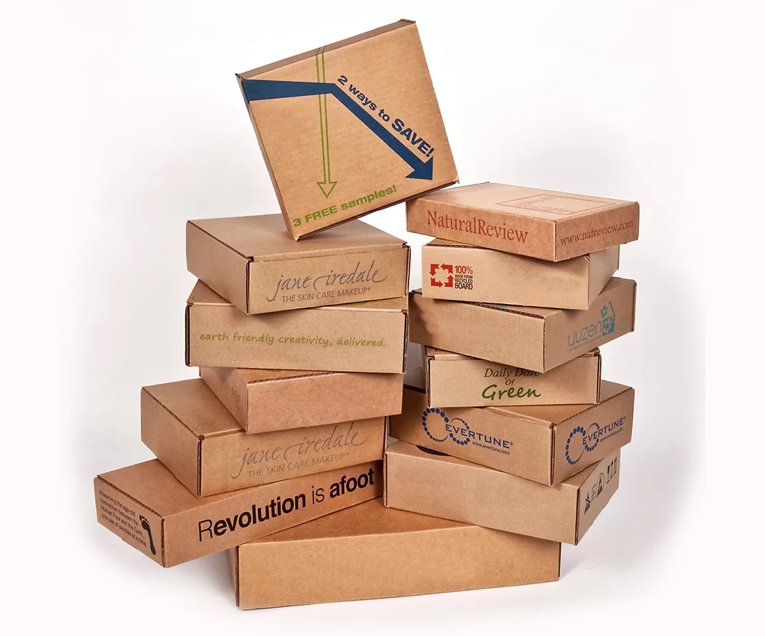 Corrugated showcase boxes